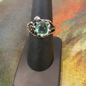 Vintage Moonstone Ring.  Sterling Silver.